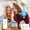 Graffiti Zigbee Smart Socket with Electricity Meter, Tempered Glass, Alexa Voice Control, Australian Standard