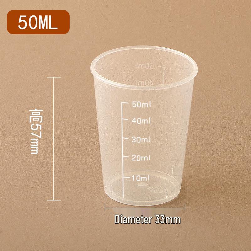 Thickened Plastic Graduated Measuring Cup for Kitchen and Lab Use