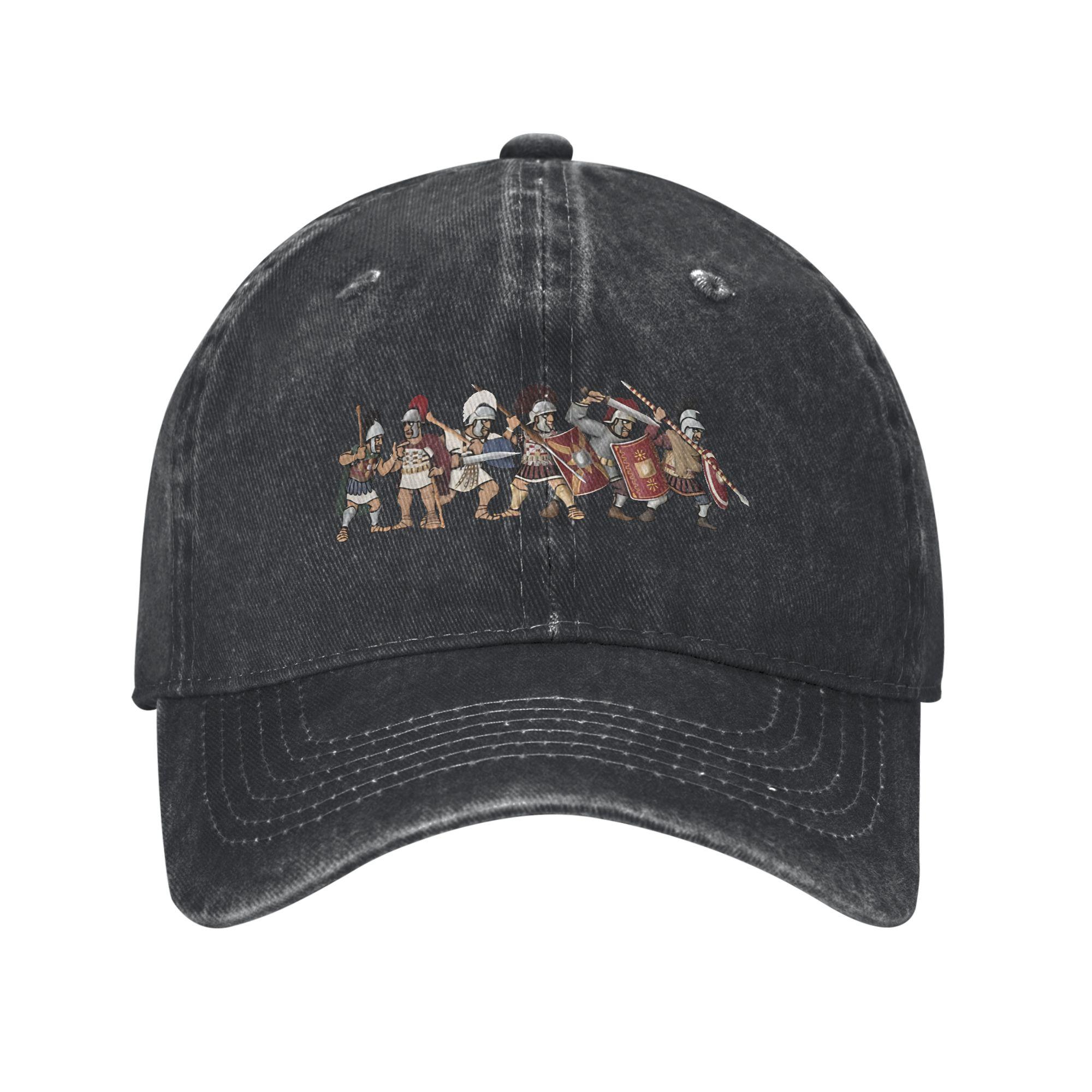 Roman Legion Soldiers Centurions Of The Empire Baseball Cap Unstructured Unisex Distressed Denim Snapback Hat Outdoor Adjustable Adjustable