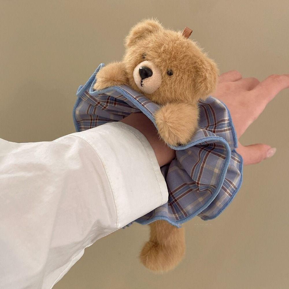 High Elasticity Plush Bear Hair Rope Cute Elastic Hair Bands Personality Hair Ties  Ladies
