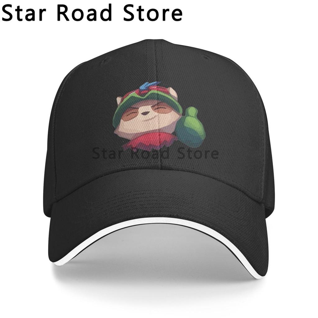 Funny Teemo Print logo Unisex Baseball Caps Peaked Cap League of Legends Game Sun Shade Hats for Unisex Women
