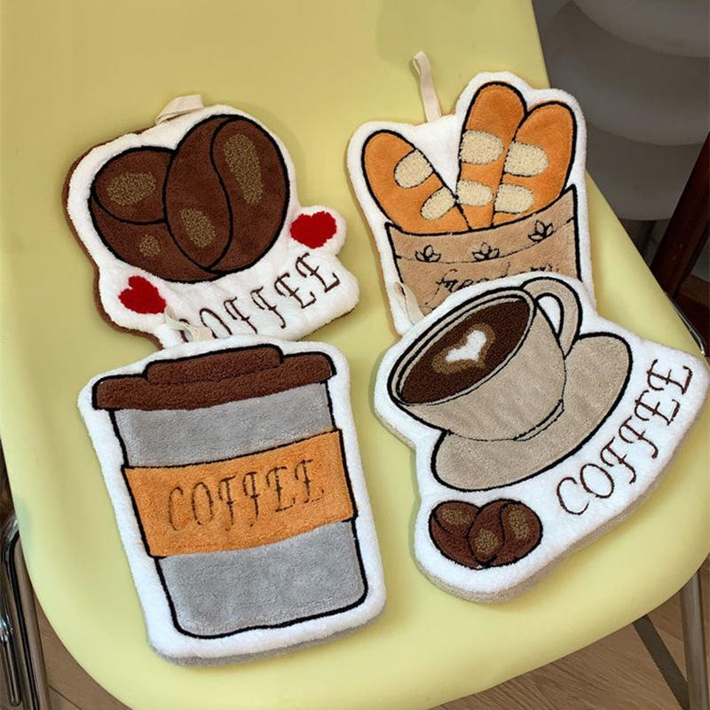 Hand Towel Absorbent Hand Cloth Hand Towel For Kitchen Bathroom Hand Cloth Cartoon Hand Towels Convenient Hanging Towel For Hand