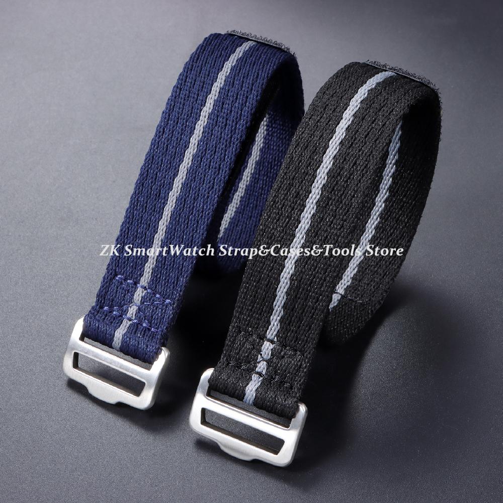 Premium Grade Nylon Strap 20mm 22mm Watch Bands Weave Breathable Bracelet Green Black Blue Wristband Belt Men Watch Accessories