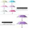 Red Leaf Portable Manual Folding Umbrella Flowering Umbrella In Water Black Glue Coated Light Weight UV Umbrella