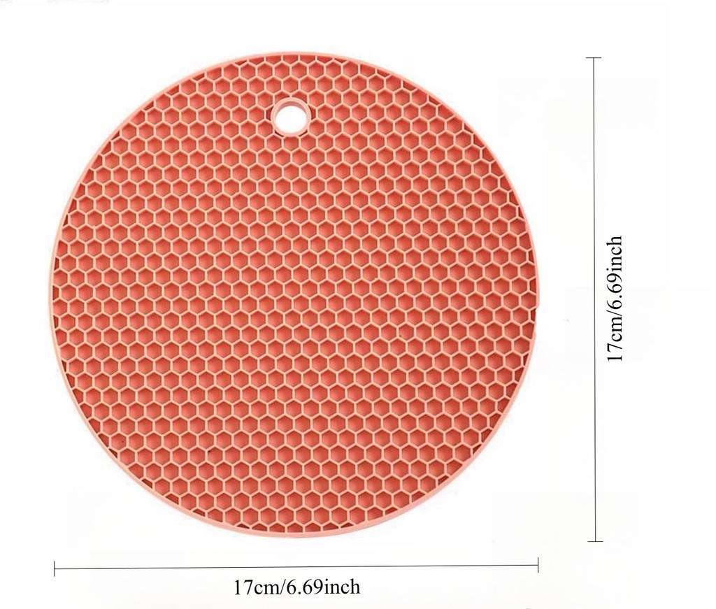 Durable Kitchen Honeycomb Mat Heat Resistant Anti Slip Pot Mat for Flat Bottom Pans Grill Oven Available In Three Colors