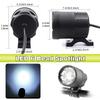 6 Led Chips Additional strobe LED Spotlight for Motorcycle 200W Motocross Flash led Headlights Fog Light for car ATV UTV 12V 24V