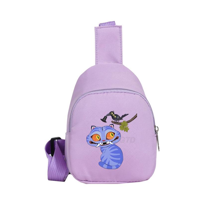 Versatile Messenger Bag Anime Cartoon Cartoon Print Cute Breast Bag Children'S Shoulder Bag