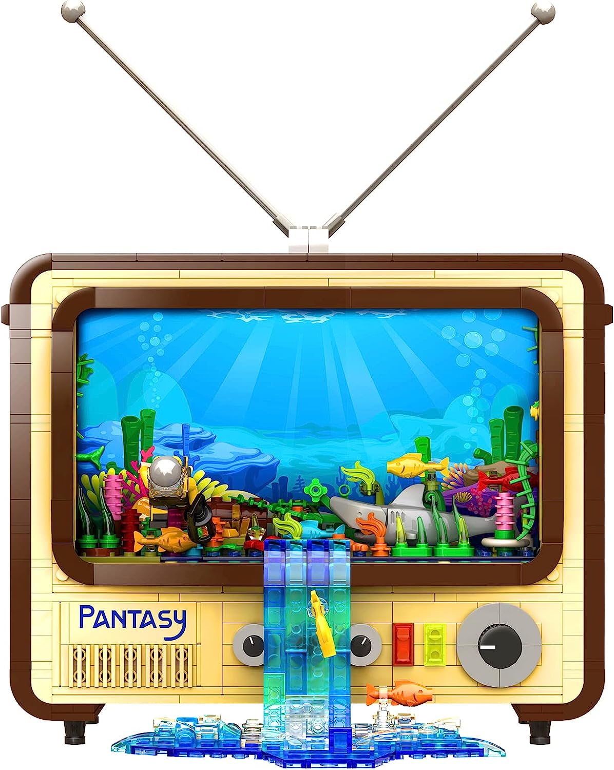 

Набор для строительства Pantasy Retro, коллекционная модель телевизора, строительные блоки, создайте свой собственный дисплей для дома