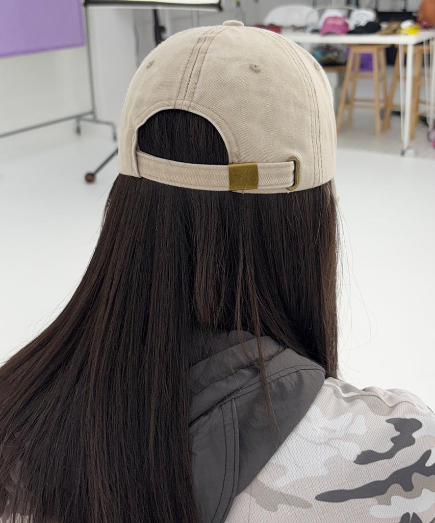 KEEMHII Scheme Washed Ball Cap - [Beige]