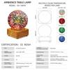 Heart-Shaped RGB 3D Firework Night Light - Dreamy Romantic Atmosphere USB Desk Lamp for Christmas and Festivals