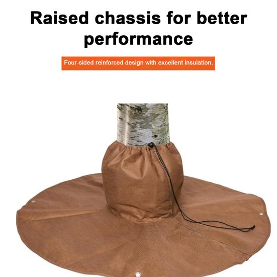 Thermal Insulation for Park Trees Palm Tree Protector, Winter Frost Cover with Drawstring And Ground Stakes, Freeze Protection Wrap