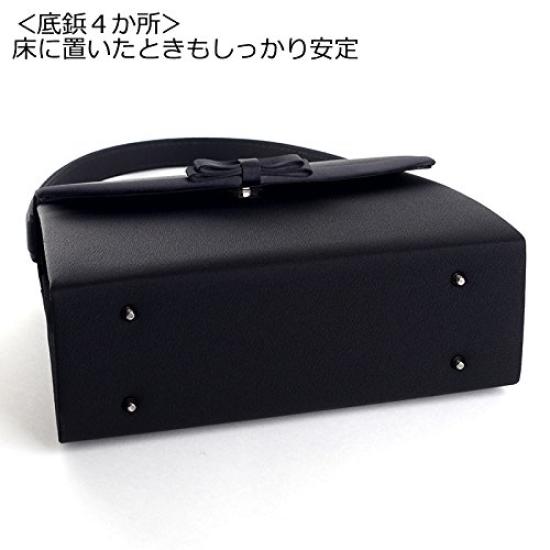 Aurora Black Formal Bag, Water-Repellent, with Layered Black Ribbon, Perfect for Weddings, Funerals, Entrance Ceremonies, Graduations, and Other