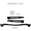 HDBUBALUS Motorcycle Split Windshield Trim Side Trim Kit Fit for Harley Road Glide CVO FLTRU FLTRX 2015-2024