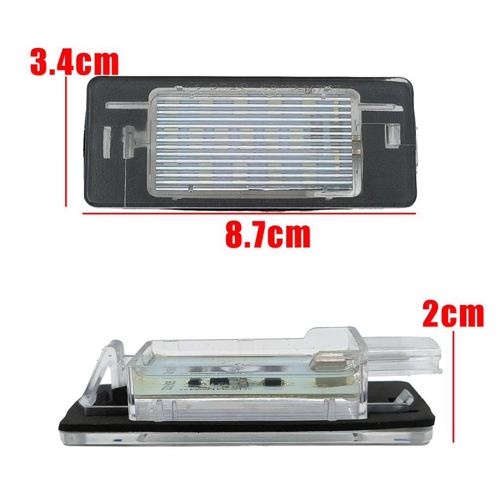 2pcs Car Tail Number Plate Lamp For Opel Vectra C Estate 2002-2008 2003 2004 2005 2006 2007 Led License Plate Light
