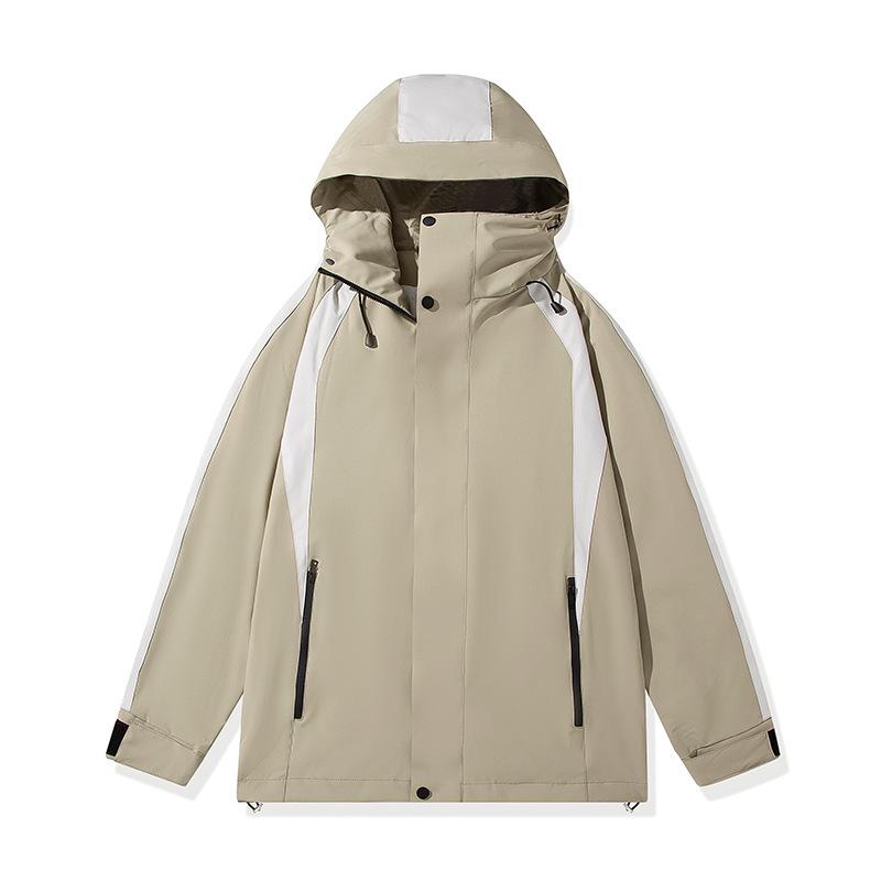 Unisex 3-in-1 Waterproof Windproof Mountaineering Jacket, Fleece-Lined for All Seasons
