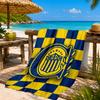 Rosario Central Crest Beach Towel, Quick-drying, Easy to Care for, Suitable for Both Fitness and Beach Vacations,Sports Essential