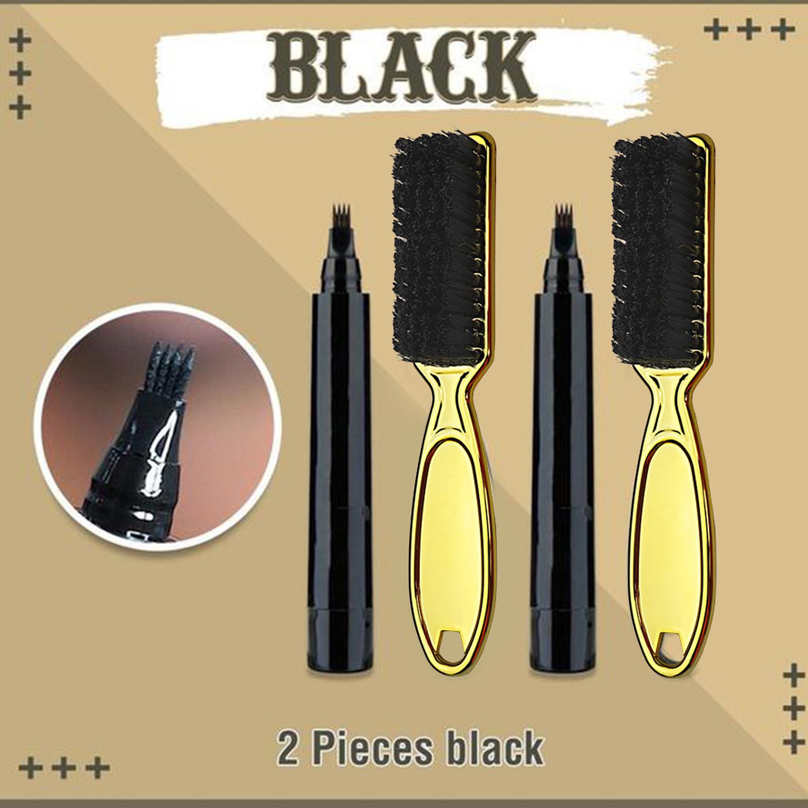 

Карандаш-филлер для бороды, быстрый камуфляж для роста натуральных волос, карандаш для бороды, золотой, 4 мл чёрный