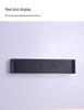 Black LED Wall Lamp: Dimmable Bedside Reading Light for Guest Room and Bedroom