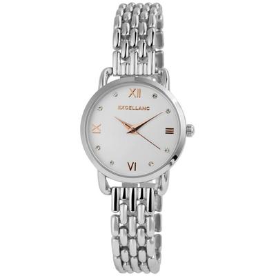 Montre - EXCELLANC - EX0509 - Femme - Métal Argenté 28 Mm - Quartz PC21