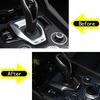 Dry Carbon Fiber Car Gear Shift Panel Frame Trim Cover Replacement For Alfa Romeo Giulia Stelvio 2020 2021 Interior Accessories