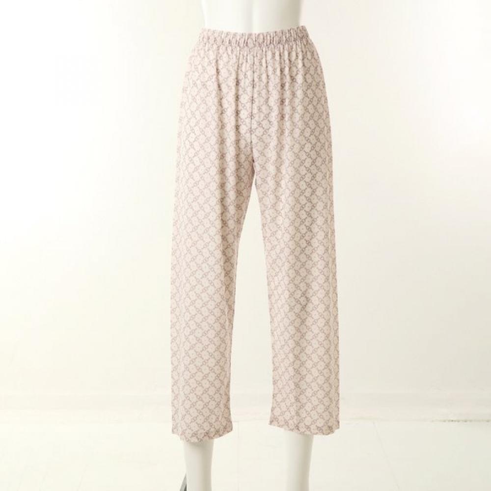 Venus 25aw Ultra Lightweight Polyester 30d Chain Print Couple Pajamas