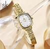 SK Gold Women's Luxury Waterproof Quartz Watch with Steel Band