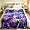 Drachen Phoenix Thema Weiche Decke Personalisierter Benutzerdefinierter Name Text Druck Warme Decke Haus Sofa Schlafzimmer Dekor