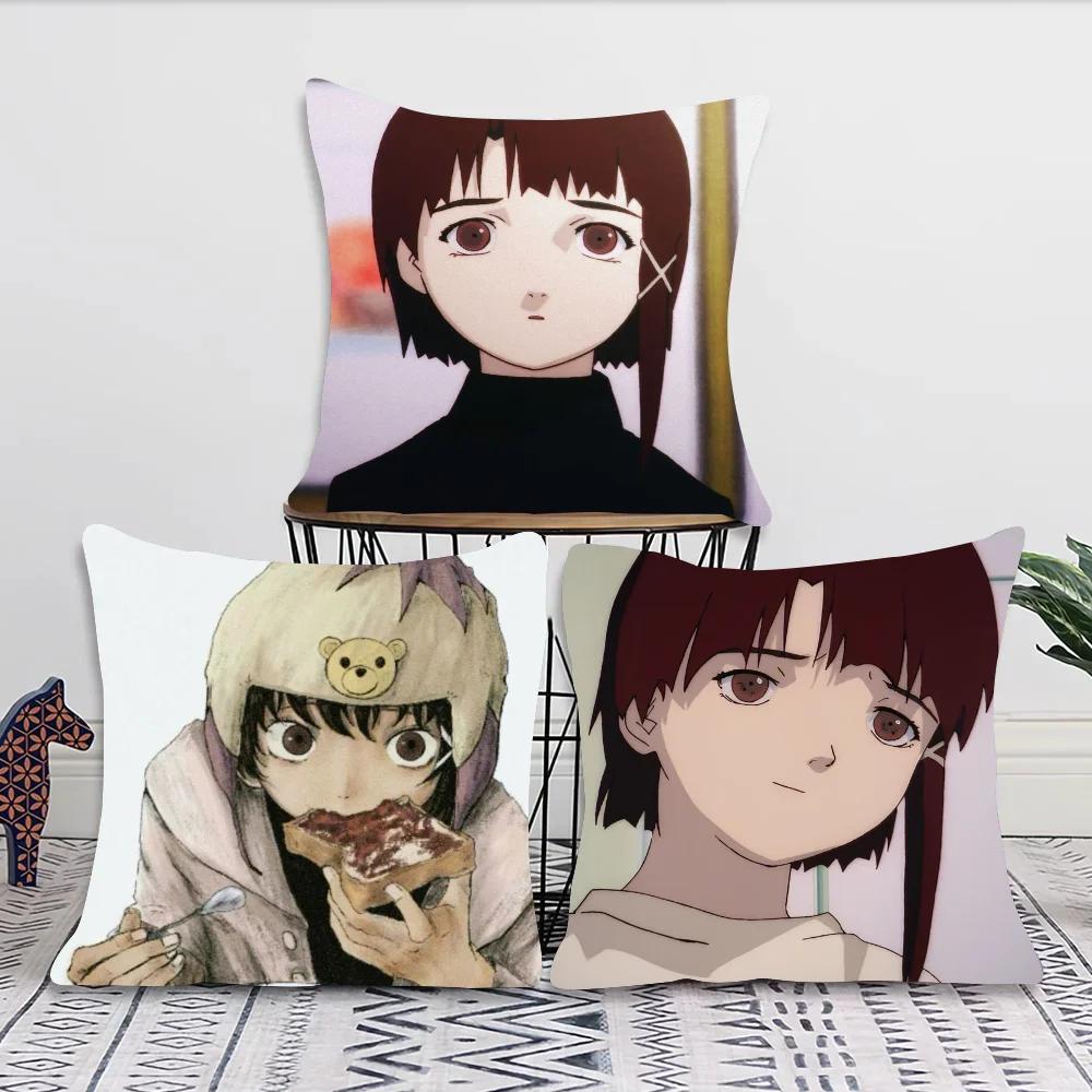 1pc Serial Experiments Lain Pillow Case Square Bedroom Sofa Leisure Comfort Cushion Car Living Room Home Decoration