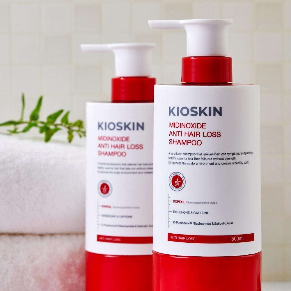 Minoxidil Silikonfreies Bierhefe Shampoo gegen Haarausfall, 1 Packung, 500ml