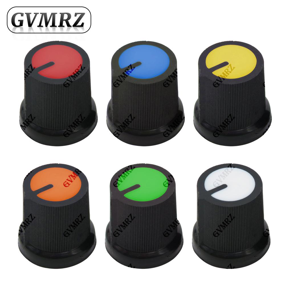 20PCS WH148 AG3 Potentiometer knob Cap AG3 Plastic knob Yellow Orange Blue White Red Green for Diameter 6mm