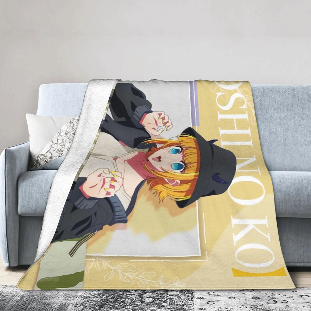 Oshi No Ko Anime Blanket Soft Quality Throw Blanket for Winter Warmth Perfect for Bed Sofa Outdoor Use Gift for Fans
