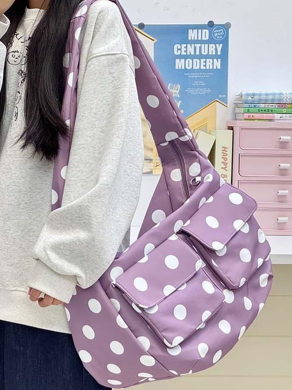 Nylon-Tragetasche für Damen mit großem Fassungsvermögen und lässigem urbanem Stil für den täglichen Gebrauch