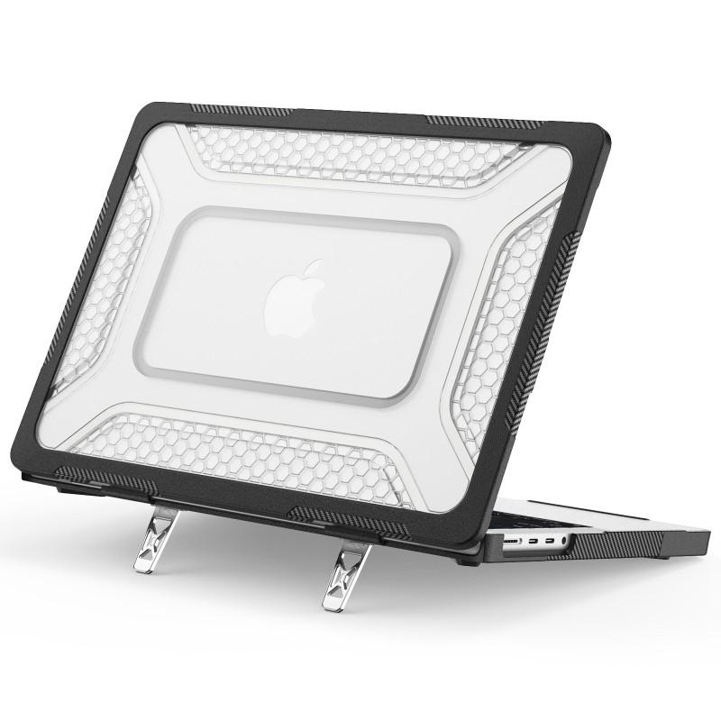 Clear Matte Hard Shell Case MacBook Air 13.6 Pro 14 With Stand Drop Protection Acrylic Multiple Colors