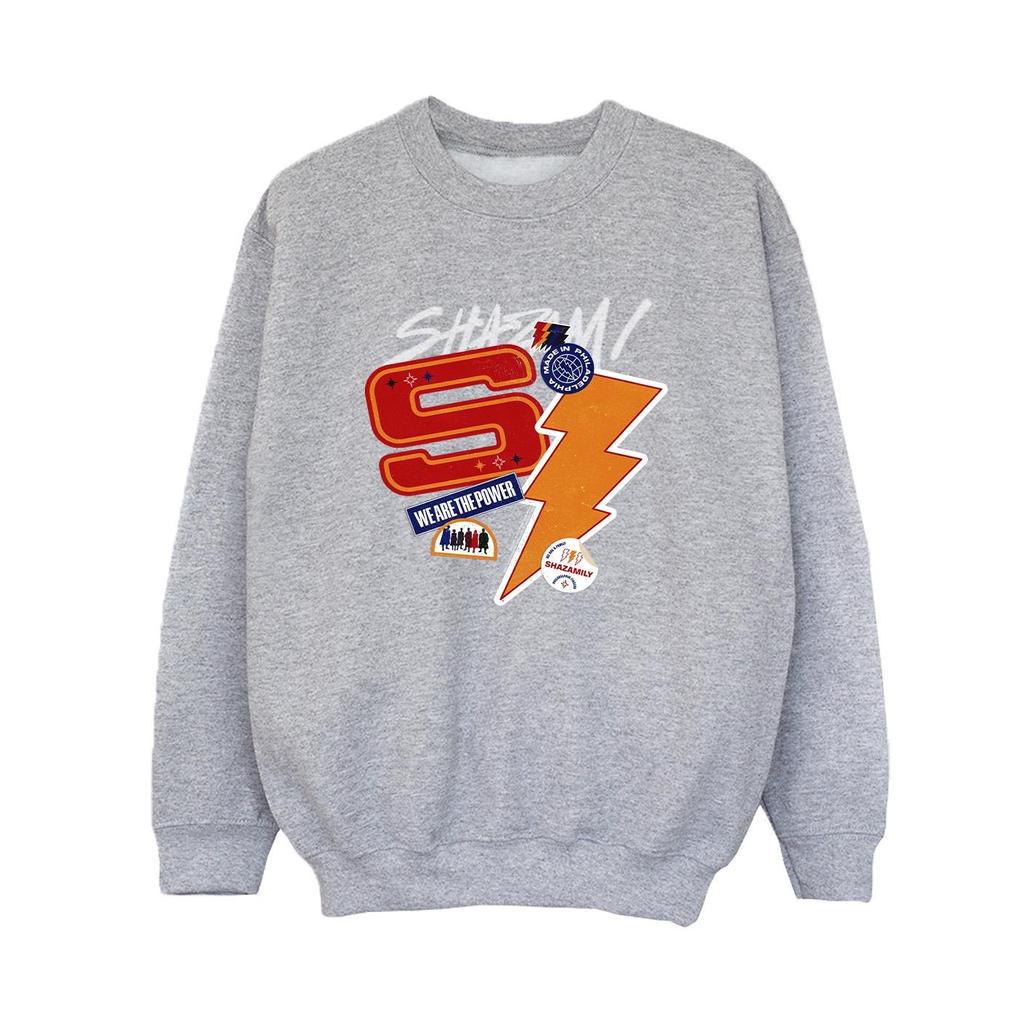 DC Comics Boys Shazam Fury Of The Gods Sticker Spam Sweatshirt