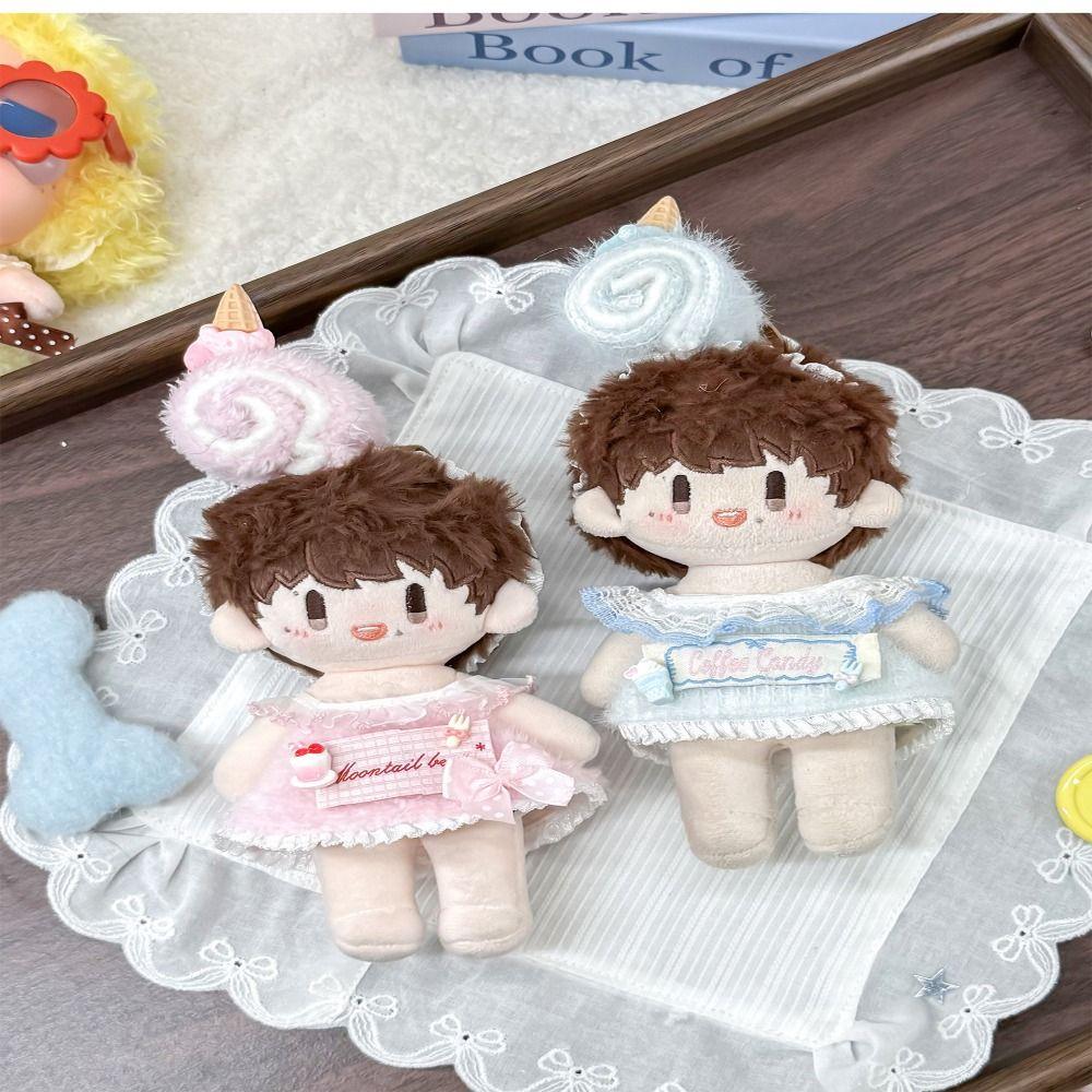 Multicolor Mini Hairy Dress Set 10cm Doll Replacement Outfit Cute Doll Clothes Changing Dress Game