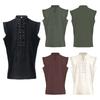 Mens Medieval Vintage Halloween Costume Fantasy Stage Performance Top
