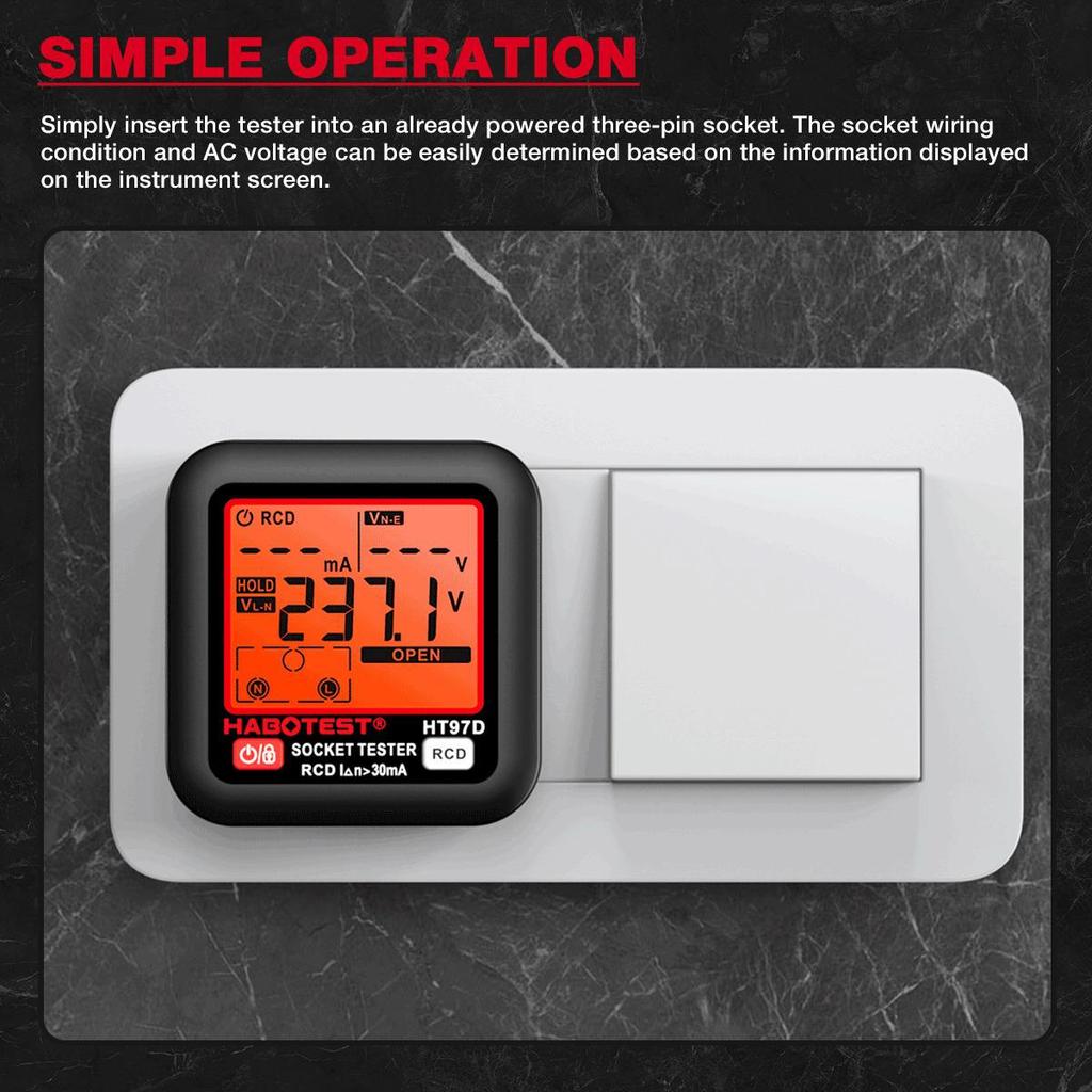 Huabo HT97 Series Socket Tester & Plug Phase Electroscope