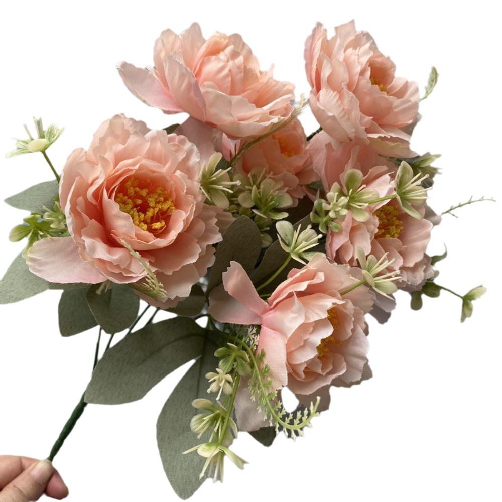 35cm Artificial Peony Flowers Gifts Simulation Flower Bouquet New Peony Silk Flowers  Home Decor