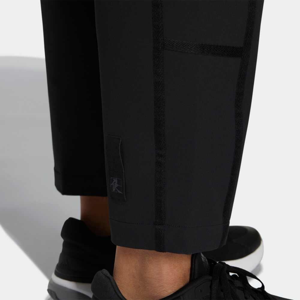 Adidas Solid Color Logo Print Elastic Waist Straight Leg Track Pants Men Bottoms Black HN8961