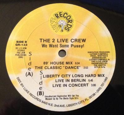 12-Zoll-Schallplatte 2 LIVE CREW - We Want Some Pussy! GR133 Luke Skyywalker 1989 US Rap & Hip-Hop/R&B Gebraucht