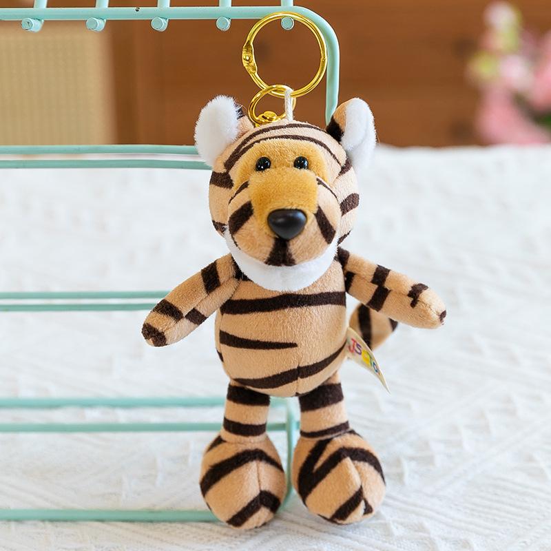 Jungle Animal Plush Toys: Elephant, Monkey, Tiger, Lion, Giraffe