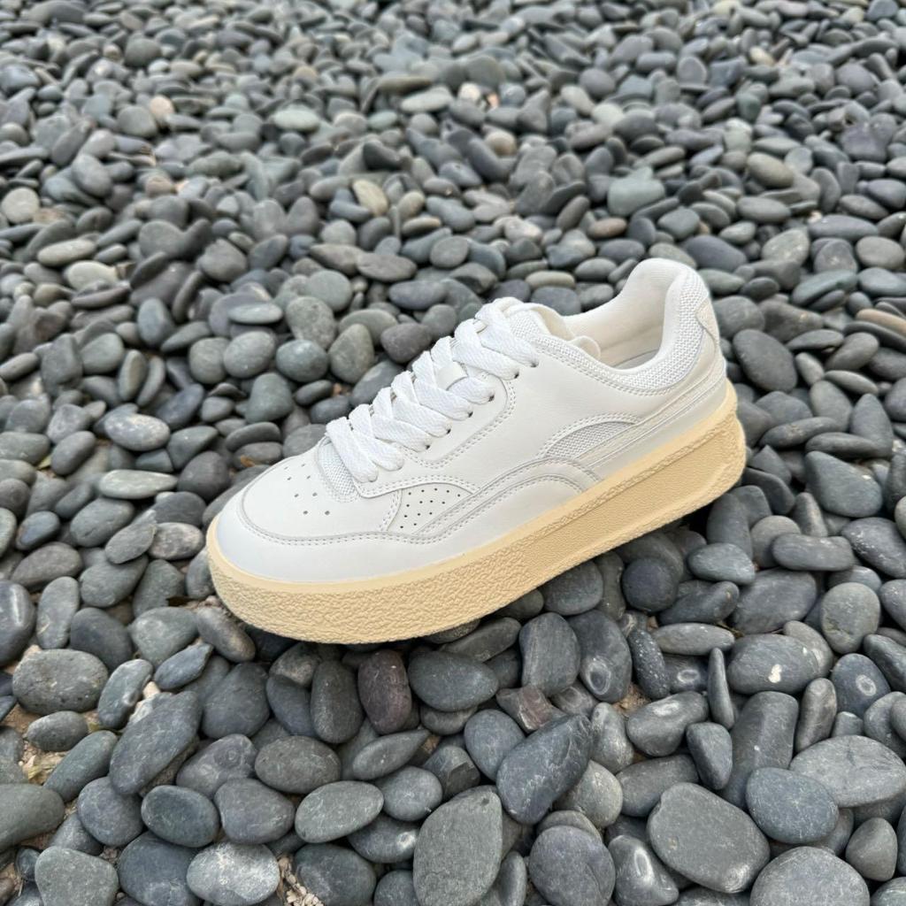 2025 Spring and Autumn New Thick-soled Versatile Silver Little White Shoes Female Students Flat-soled Fashion Height-increasing Sports and Leis