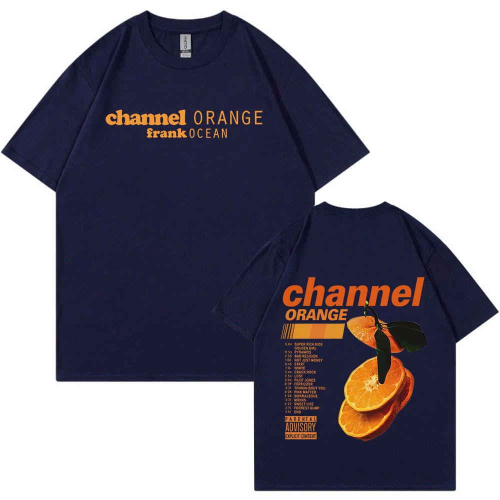

Графічна футболка Frank Channel Orange Альбом Blond Мода Хіп-Хоп R&B Футболки Чоловічі Жіночі Бавовняні Оверсайз З Коротким Рукавом Футболки 4XL