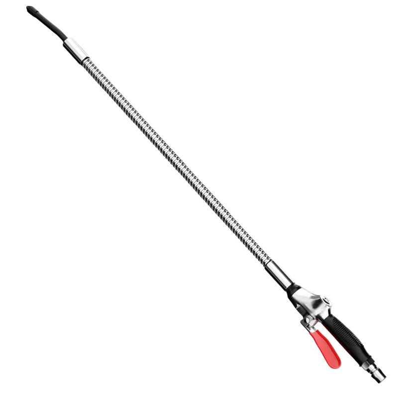 Alloy Air Blowgun Pneumatic Tool with 360 Degree Flexible Bend and Non Slip Handle for Car Cleaning 300 600 800mm