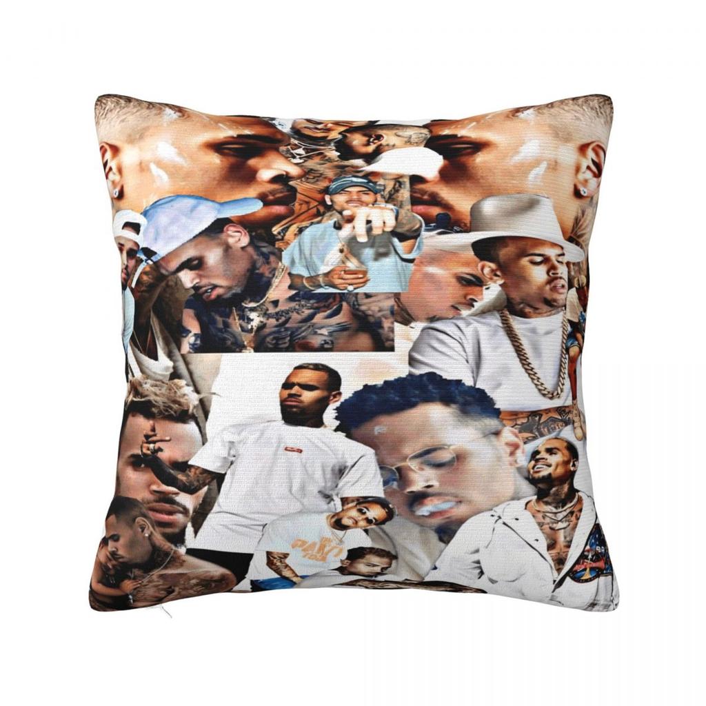 Chris Brown Breezy Bowl Xx Poster Pillow Case Funny Pillow Cover Soft Graphic Cushion Cover Pillowcases For Sofa Home Decorative
