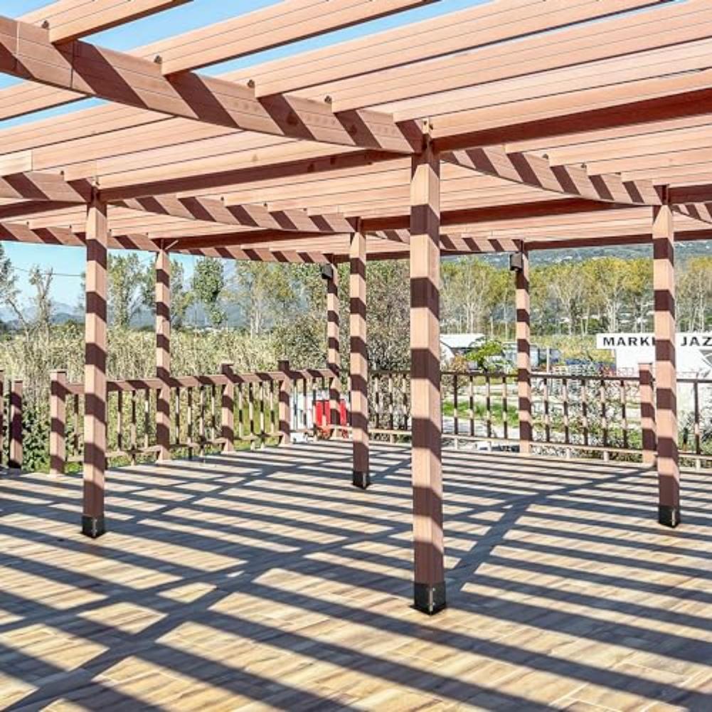 Stahl 6x6 Pfostenfuß Ankerhalterung Rostbeständig Verschraubbar Stütze Für Holzzaun Briefkasten Terrasse Bauhardware für Außenbereiche