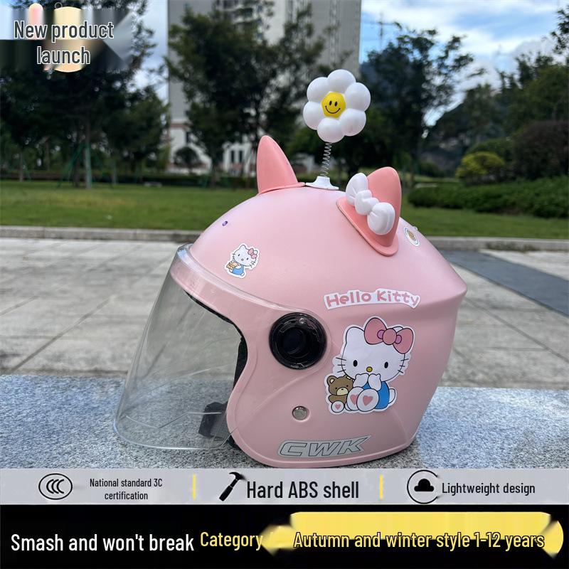 3C-zertifizierter Kinderhelm mit Cartoon-Motiven für alle Jahreszeiten – warm und sicher