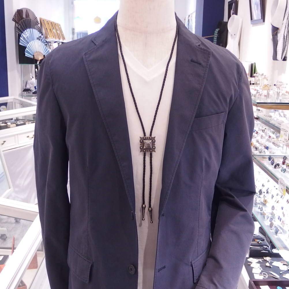 Loop tie square x silver polar tie