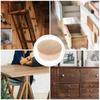 50Pcs Wooden Hole Plugs for Furniture Cabinet Screw Holes Hardwood Button Top Decorative Drill Hole Covers Small Round Wood