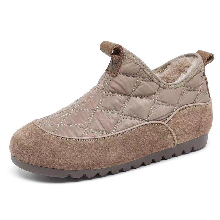Snow Boots Winter Velvet Thickened Waterproof Versatile Women's Shoes 2025 Popular Short Boots Soft Sole Soft Surface Comfortable Cotton Shoes
